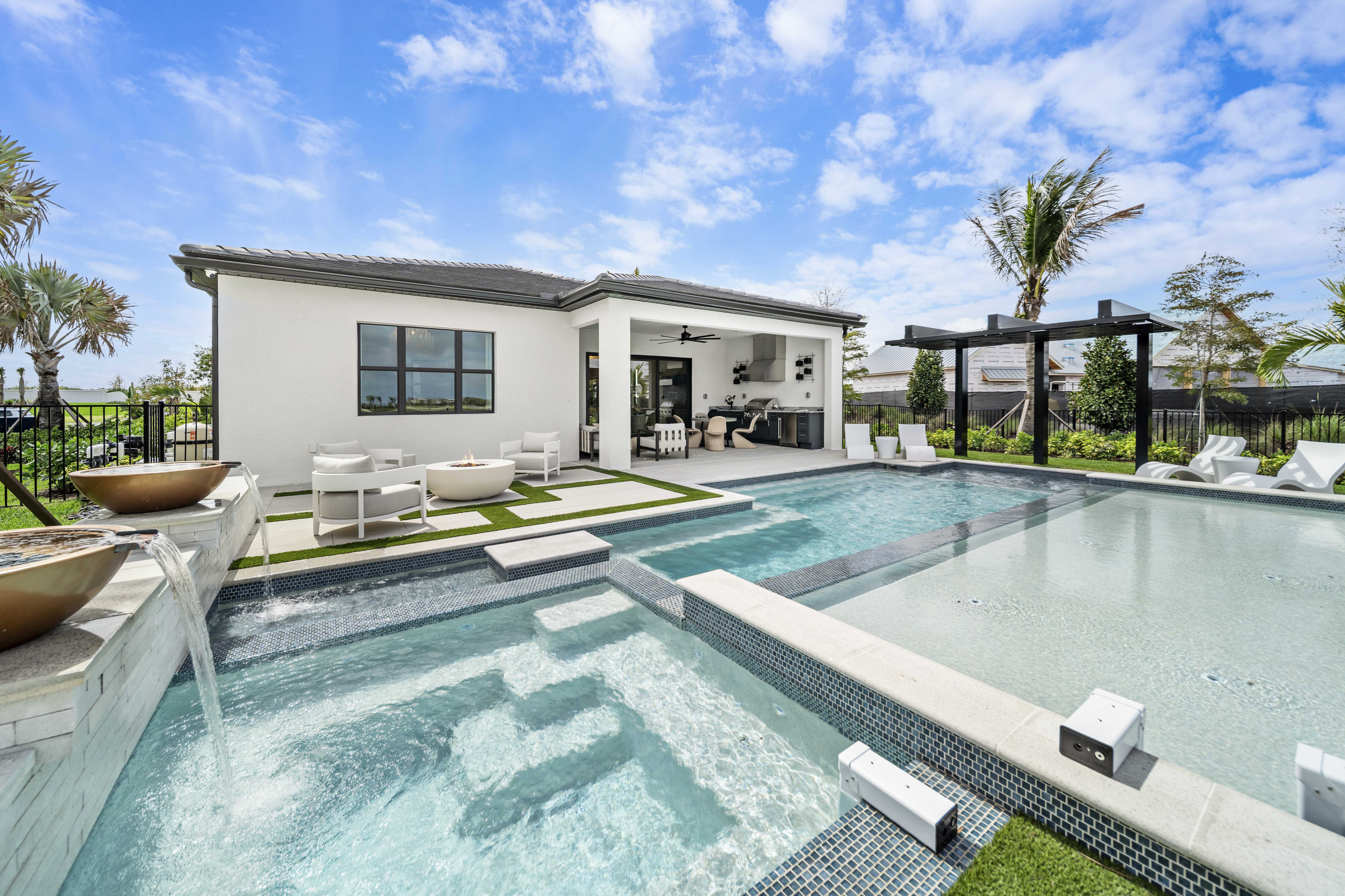 Pool renovation and resurfacing in Bradenton, FL - Swim Inc. fresh pebble finish and upgraded equipment in Manatee County